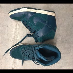Nike Lace Up High Top Wedge Sneakers